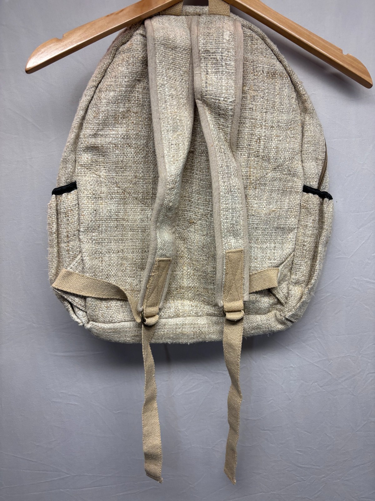 HEMP Backpack Eco-Friendly ReThink Himalayan Beige Rucksack Casual NWOT Hippie