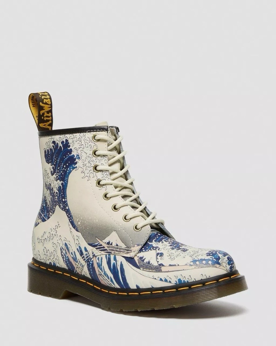 Dr. Martens 1460 The Met The Great Wave Limited Edition Leather Boots EU 45 BNWT