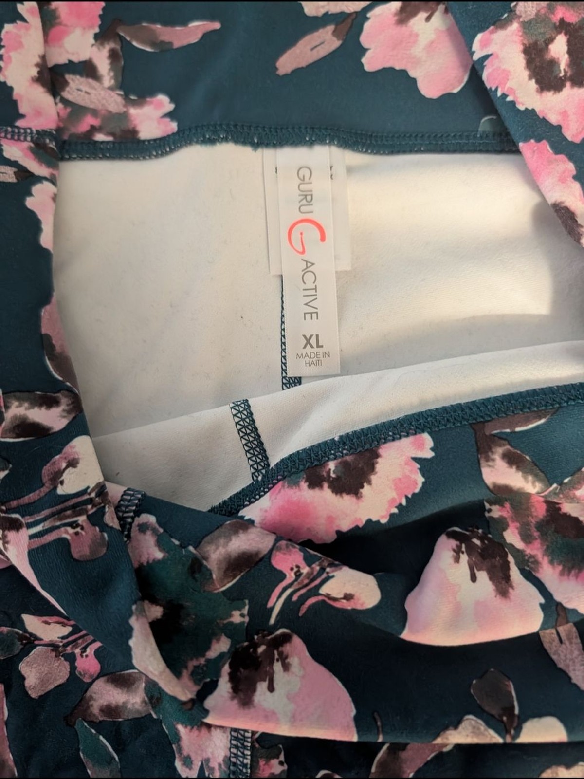 Floral Performance Leggings in Teal and Pink – Women’s Activewear