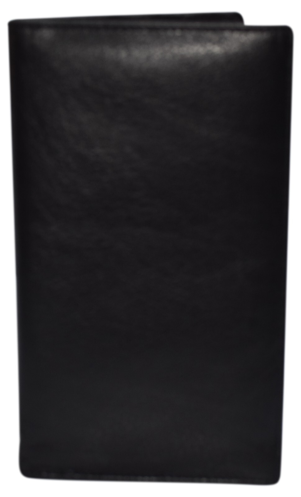 Black Genuine Leather Long Bifold ID Credit Card Money Holder Wallet Organizer.