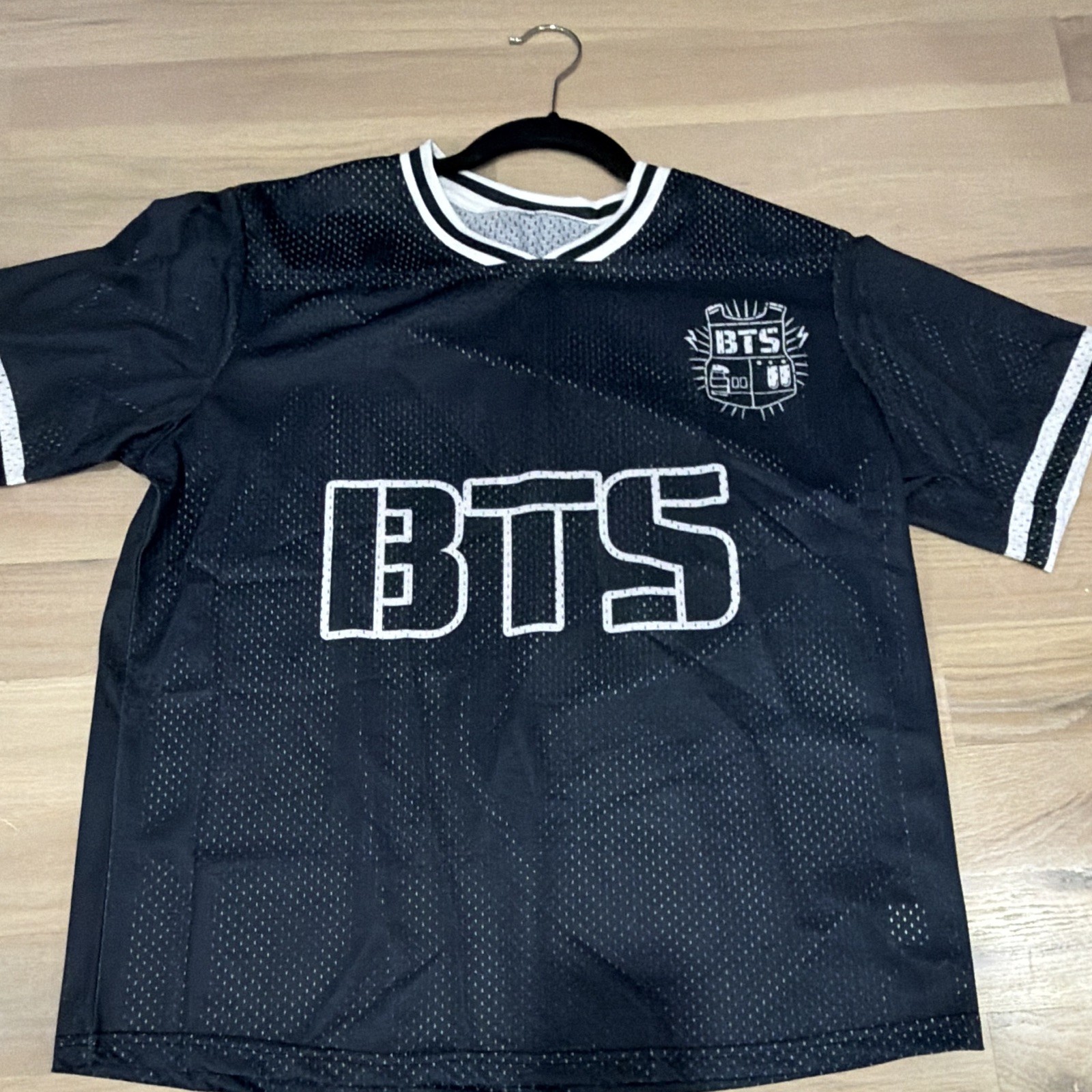 Jungkook 97 BTS Baseball Jersey Black K-Pop Army Concert Fan Shirt Y2K Size S