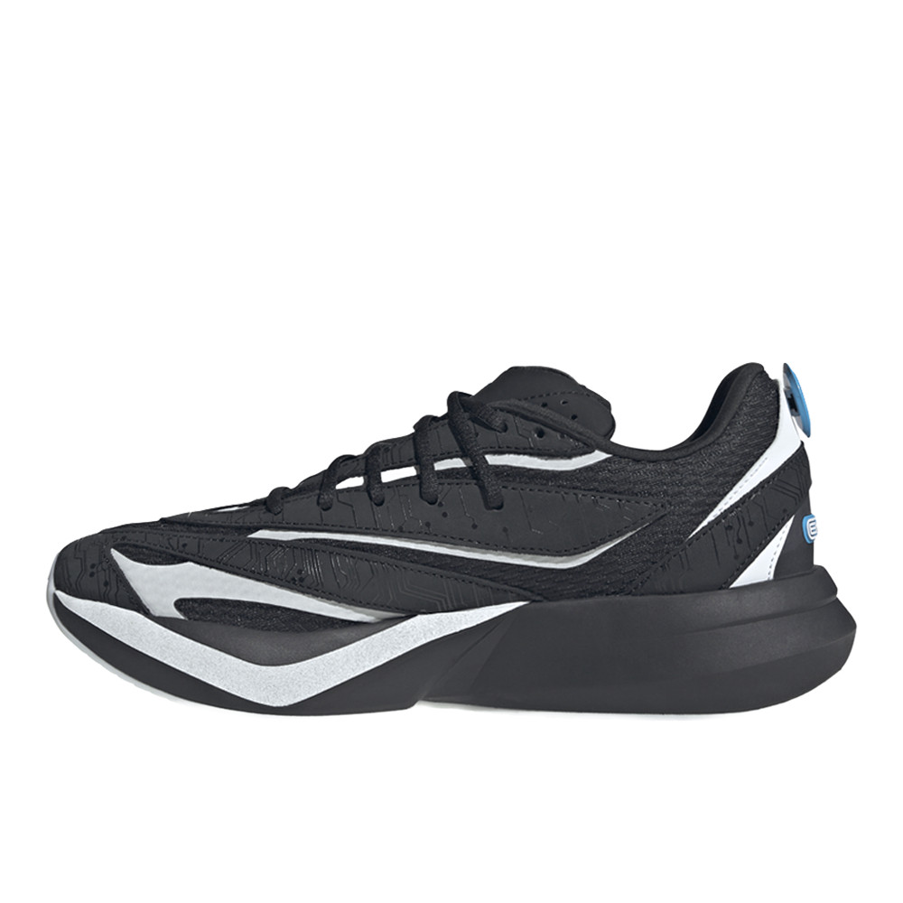 adidas Lightblaze Tron Ares Lace Up Mens Black Sneakers Casual Shoes JR4898