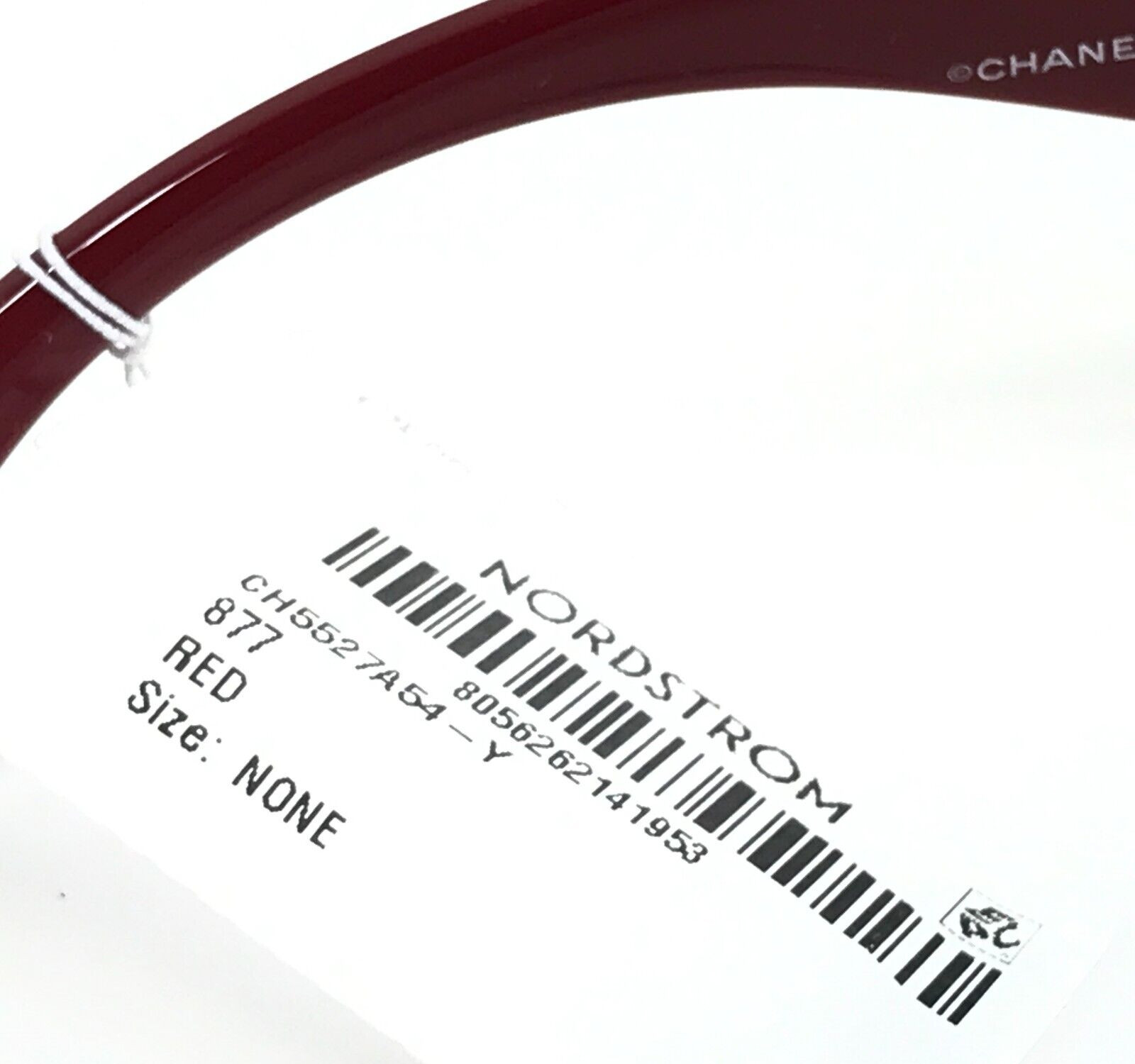 Chanel Sunglasses 5527-A c.1759/71 Burgundy Asian Fit Frame Gray Gradient Lenses