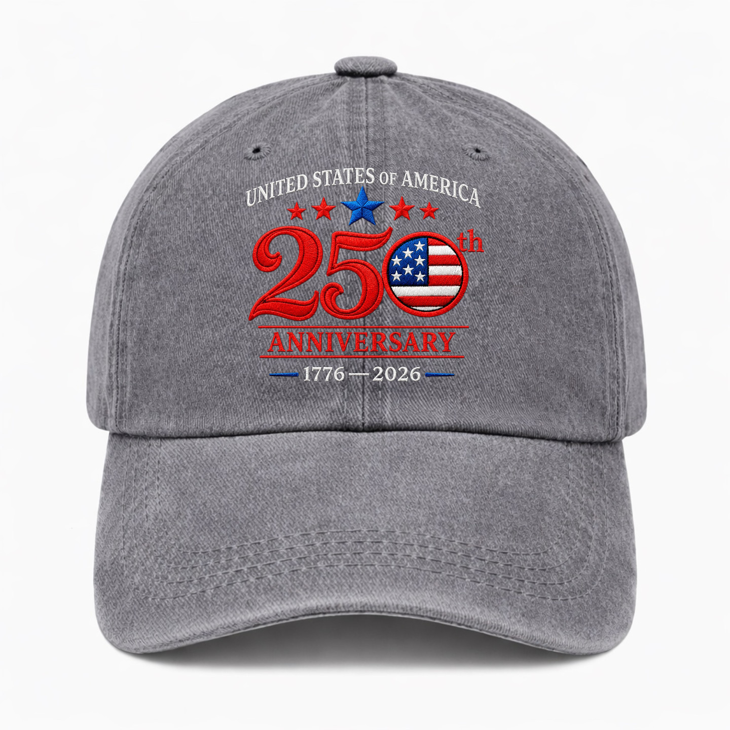 USA 250th Anniversary Hat America 1776-2026 Patriotic Baseball Cap Adjustable