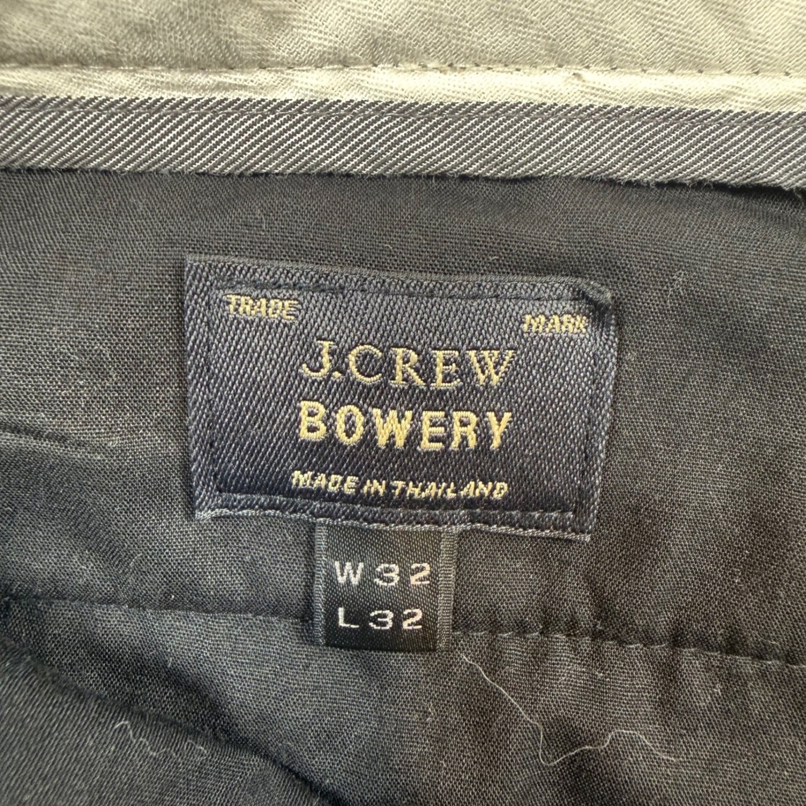 J.Crew Bowery Trousers Mens 32×32 Gray 100% Wool Classic Fit Dress Pants