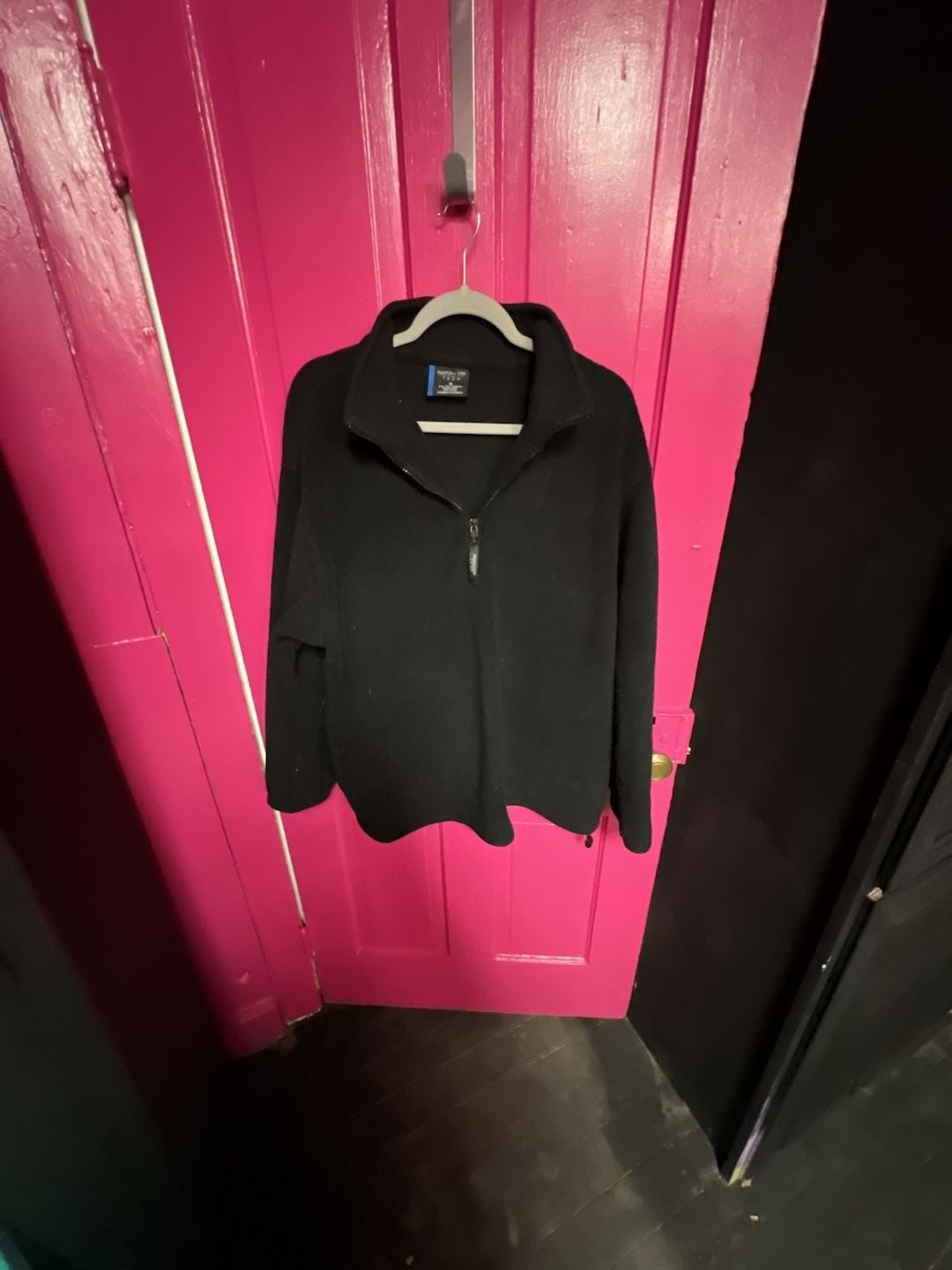 Preston & York Tech Black Quarter-Zip Polar Fleece Pullover