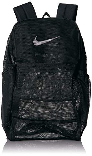 Nike Brasilia Mesh Backpack 9.0, Black White Sz Misc BA6050-010