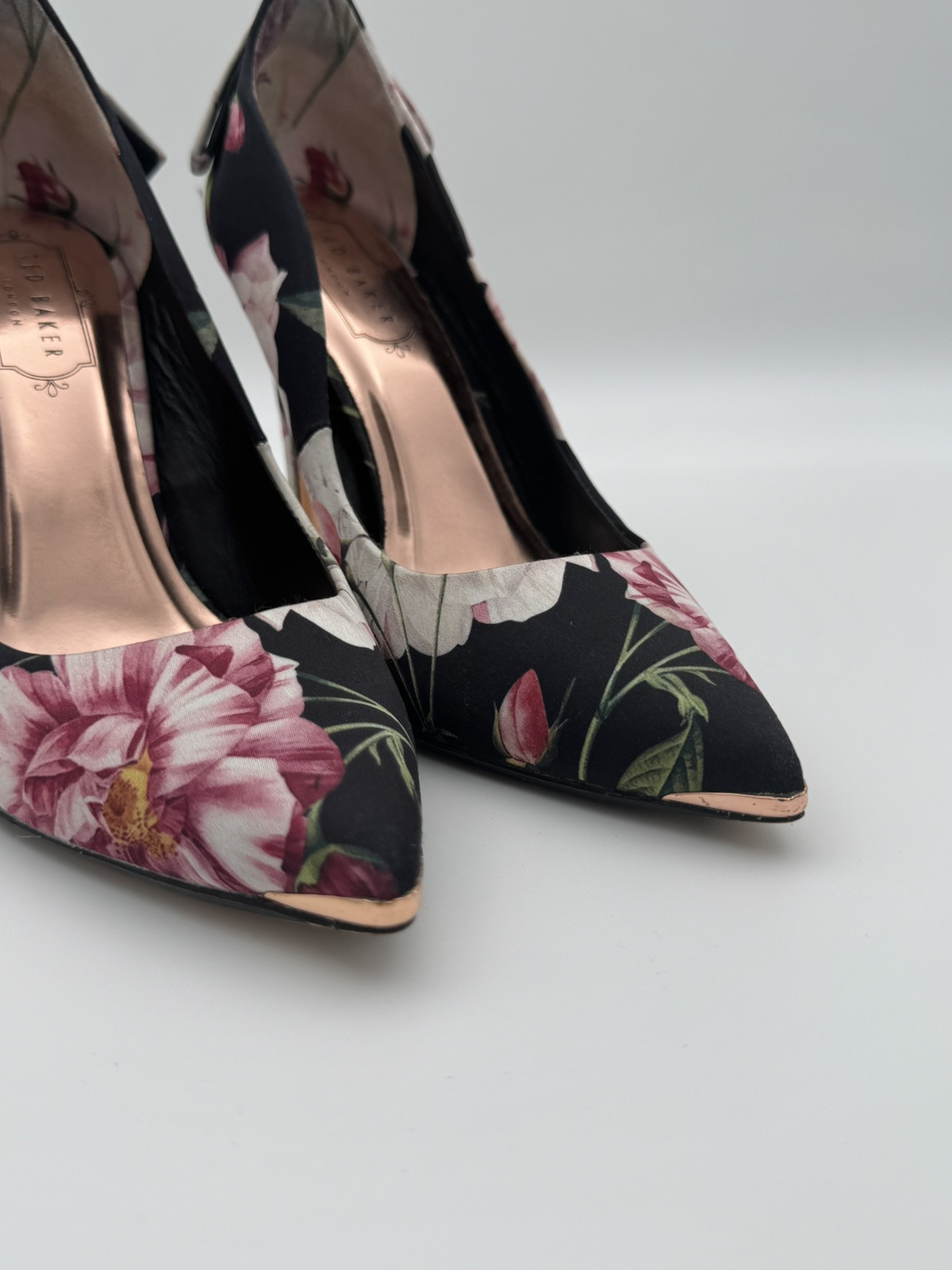 Ted Baker LIVLIAP Printed Slim Bow Court BLACK IGUAZU Women’s Shoes Size US 6