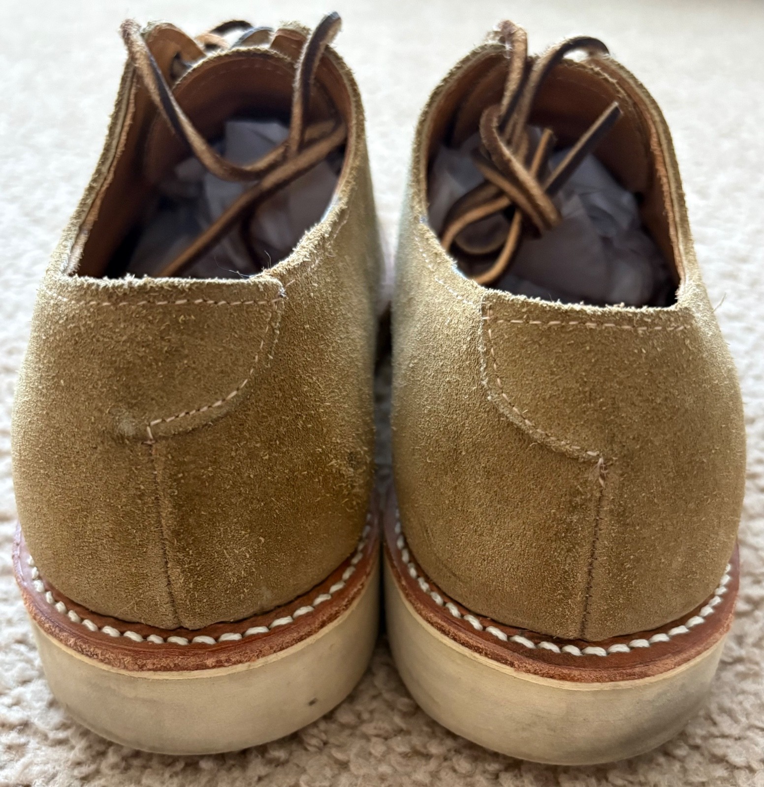 Mark Albert Roughout Derby Goodyear Welted Leather Boots Vibram 9.5 D Huckberry