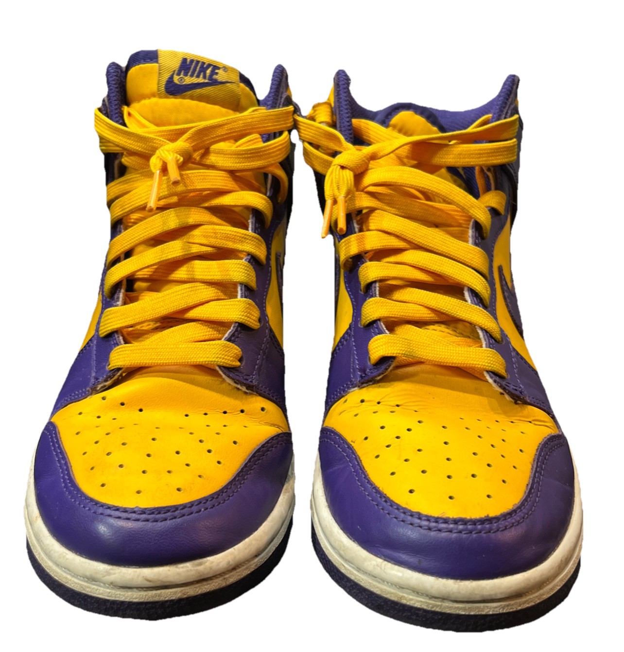 Nike Dunk High Lakers Court Purple Varsity Maize DD1399-500 Men 6.5 Women 8