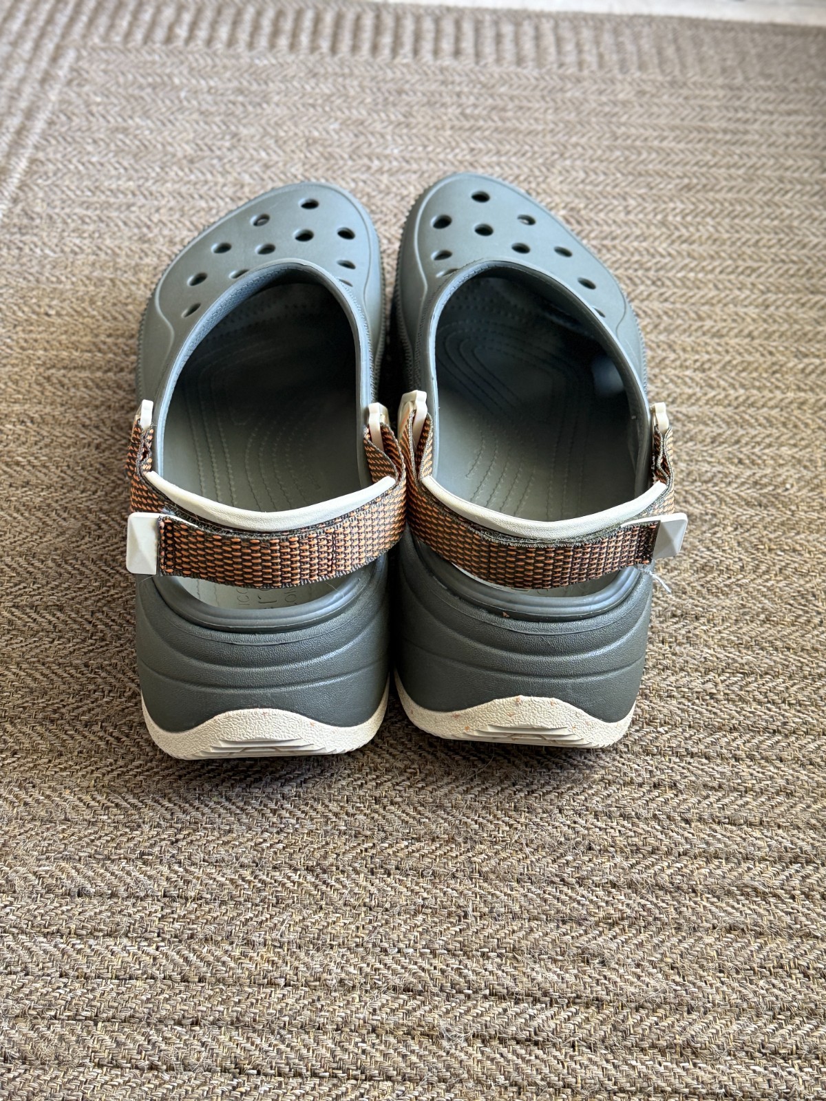 Crocs Offroad Sport Clogs Men’s Size 12M Gray Slip-On Casual Shoes Used