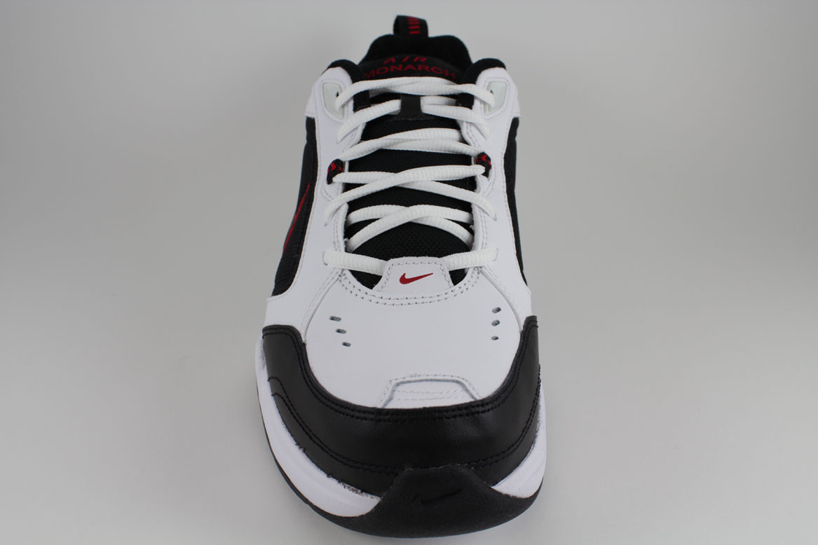 NIKE AIR MONARCH IV 4 EXTRA WIDE 4E EEEE WHITE/BLACK/RED CROSS TRAINER MEN SIZES