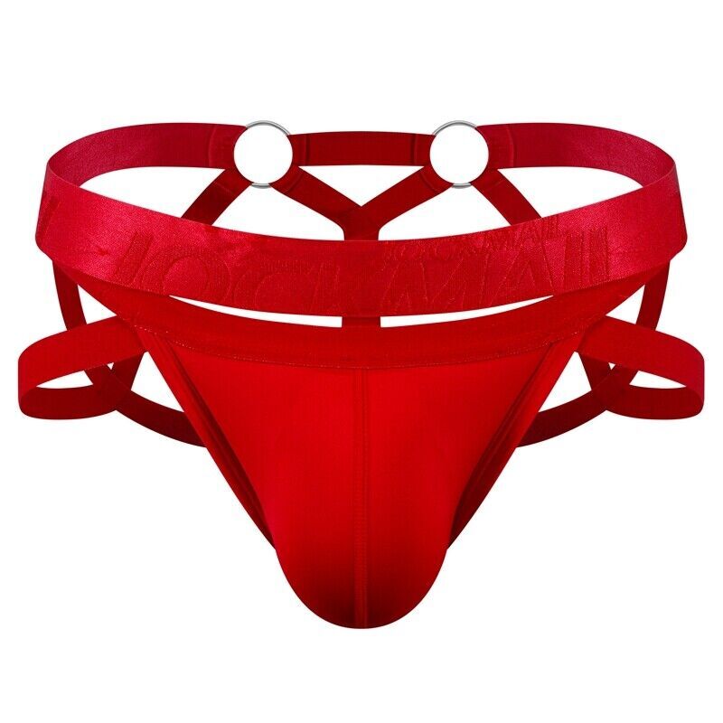 Jockmail Sexy Men’s Jockstrap Briefs Underwear G-string Thongs T-back Underpant