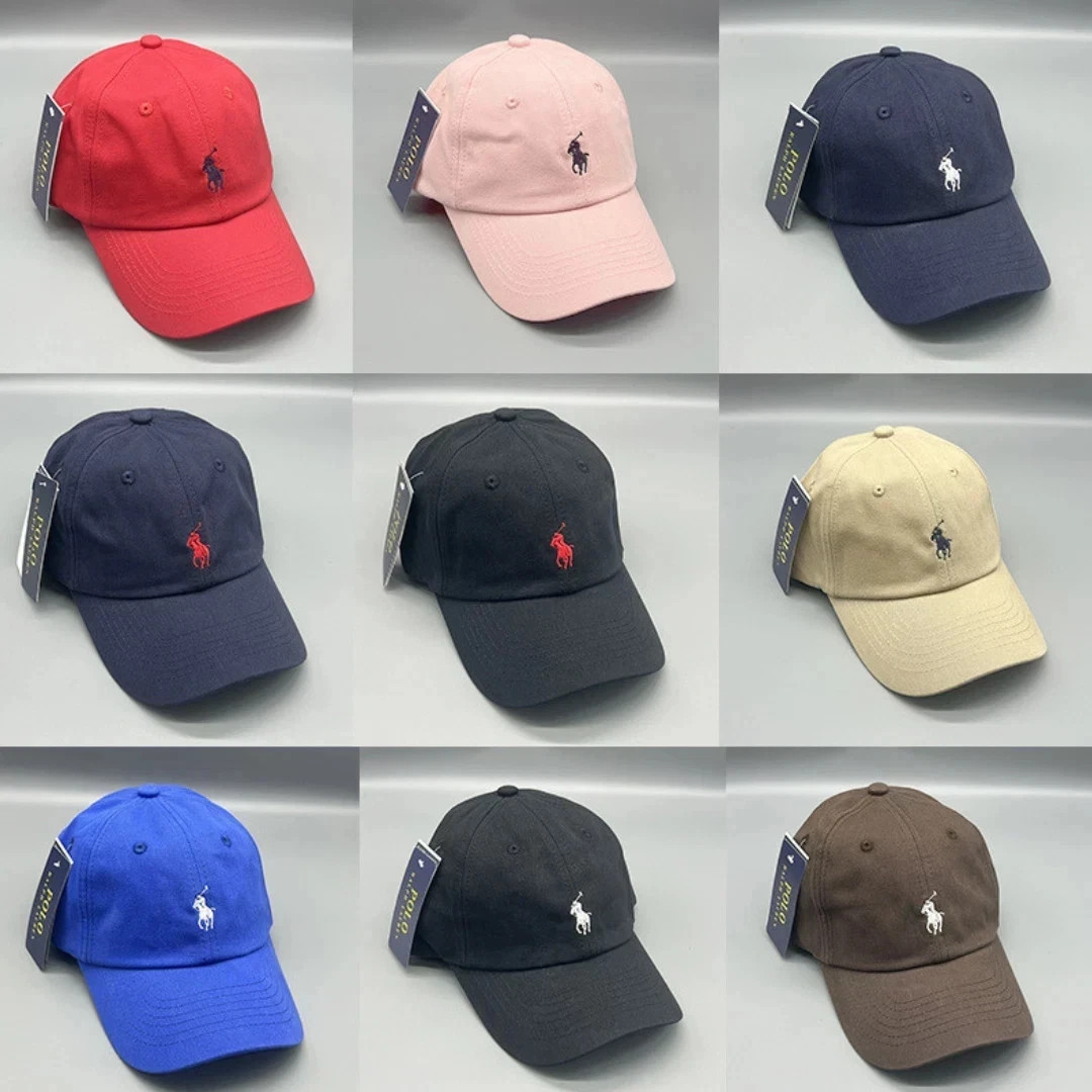 PoloRalphLauren Men’s Baseball Cap Adjustable Chino Cotton Hat NWT Multi-Color