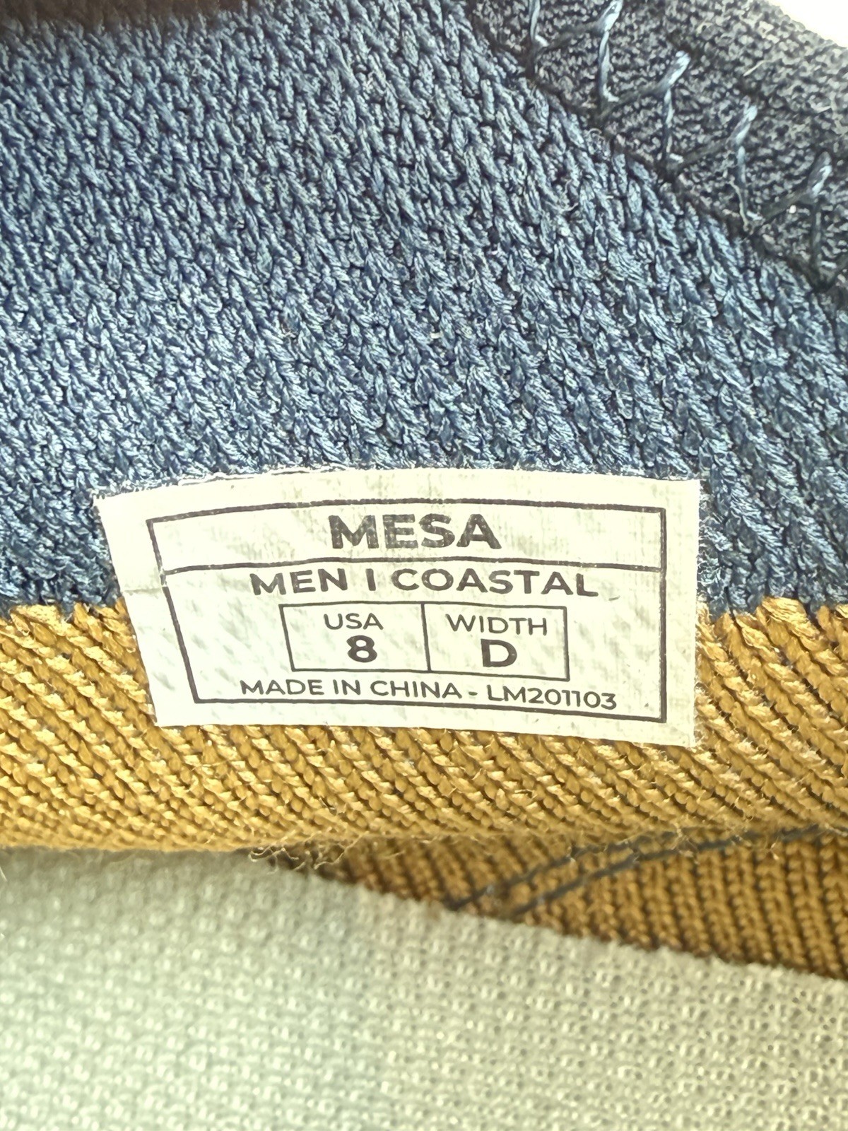 LEMS Mesa Mesh Hydrid Trail Shoe Sneaker Coastal Blue MENS 8M Shoes