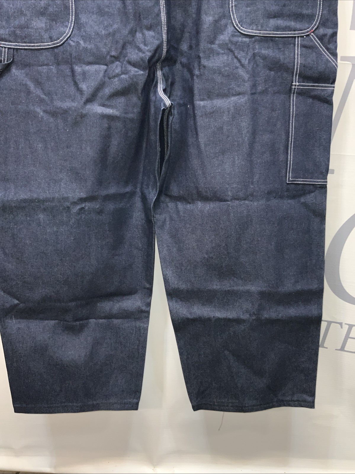 Mens Big Mac NWOT Denim Jeans Carpenters Bib Overalls Size 56X28. 000055