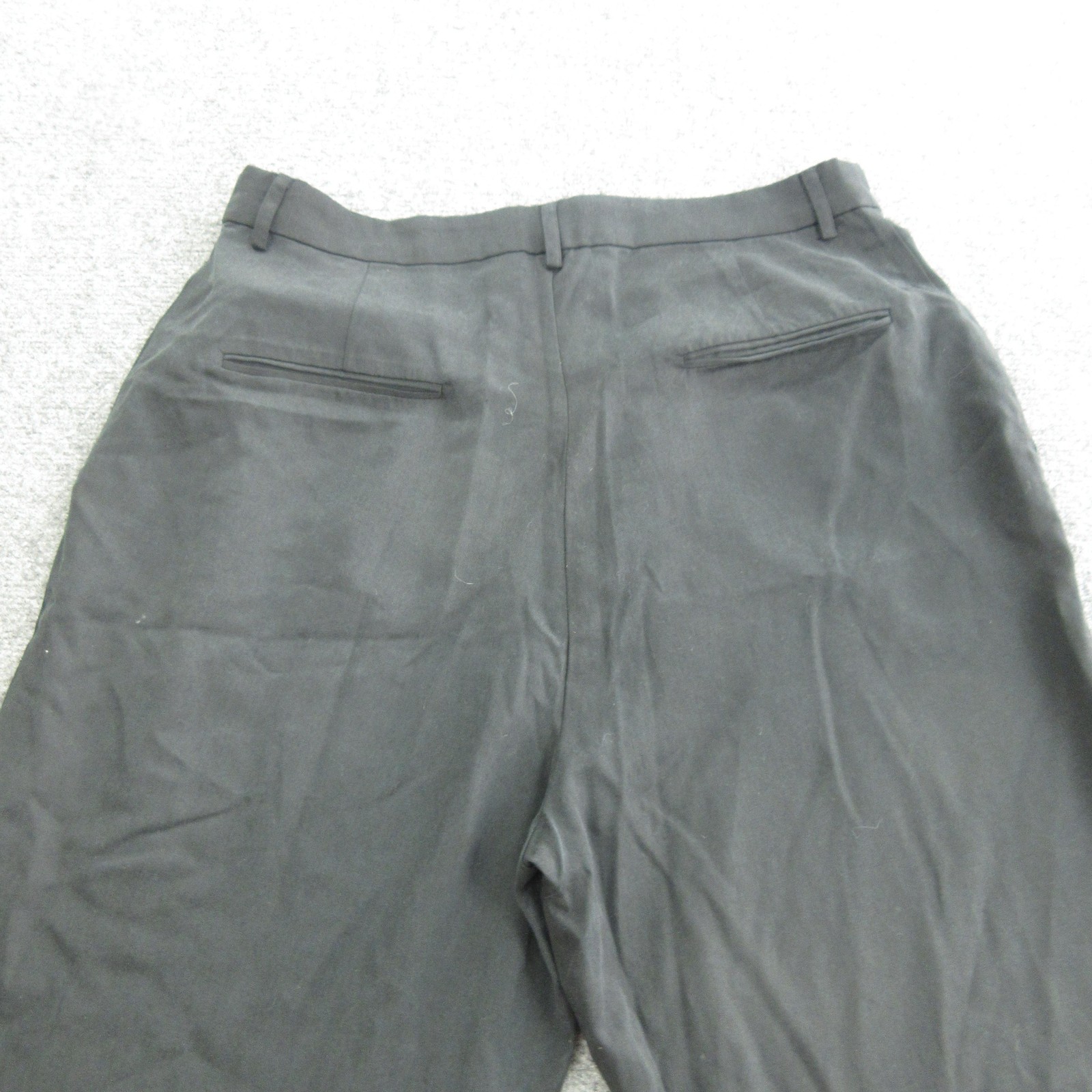 Reformation Dress Pants Womens 12 Black Lyocell Wide Leg Pleated Career Trousers