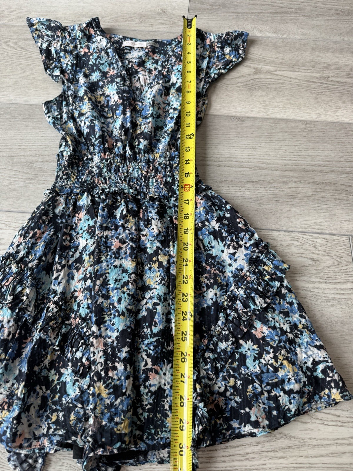Ramy Brook Jessie Bloom Printed Dress Mini Colorful | Navy Multi | Women Size XS