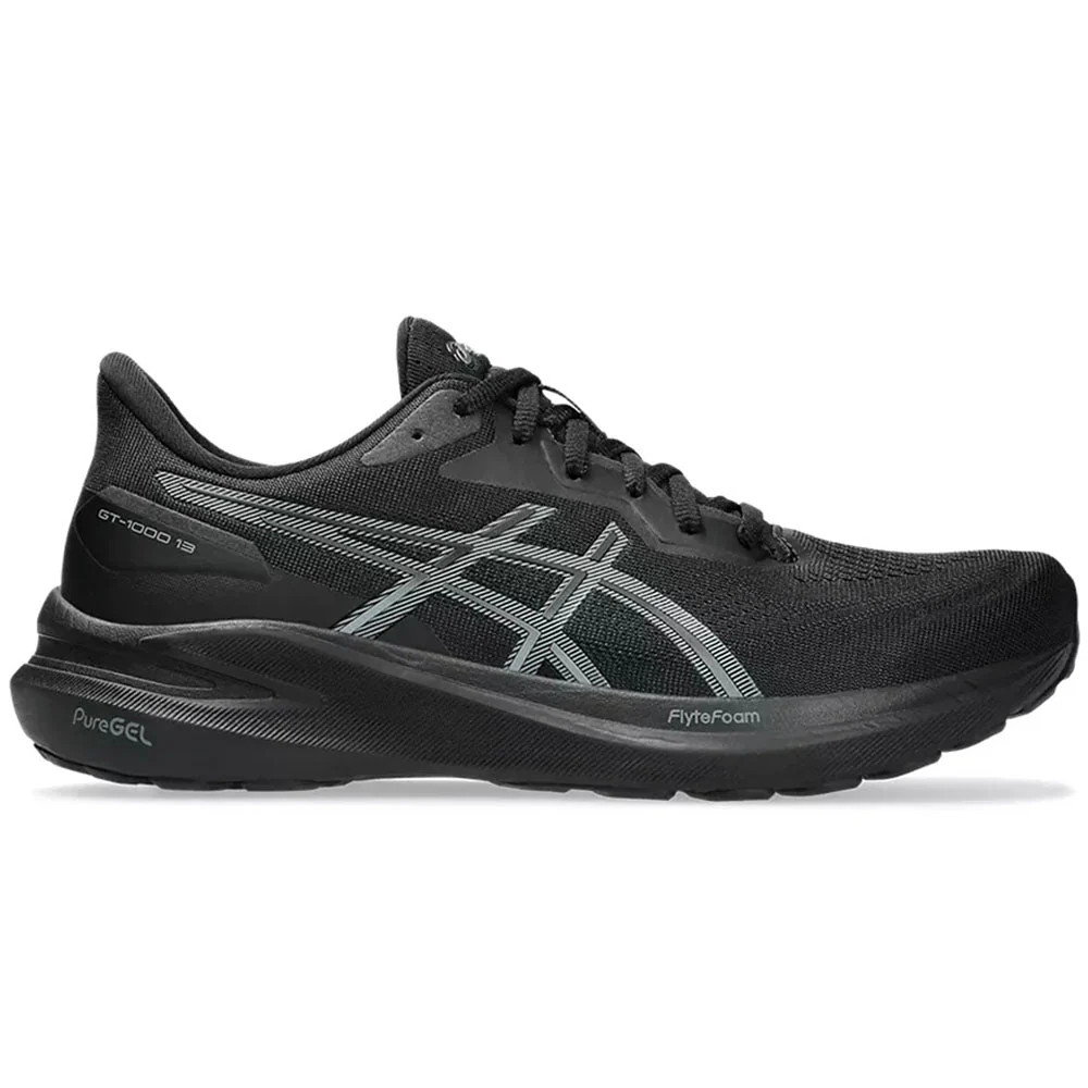 Men’s Asics GT-1000 13, Black/Steel Grey, 9 D Medium US
