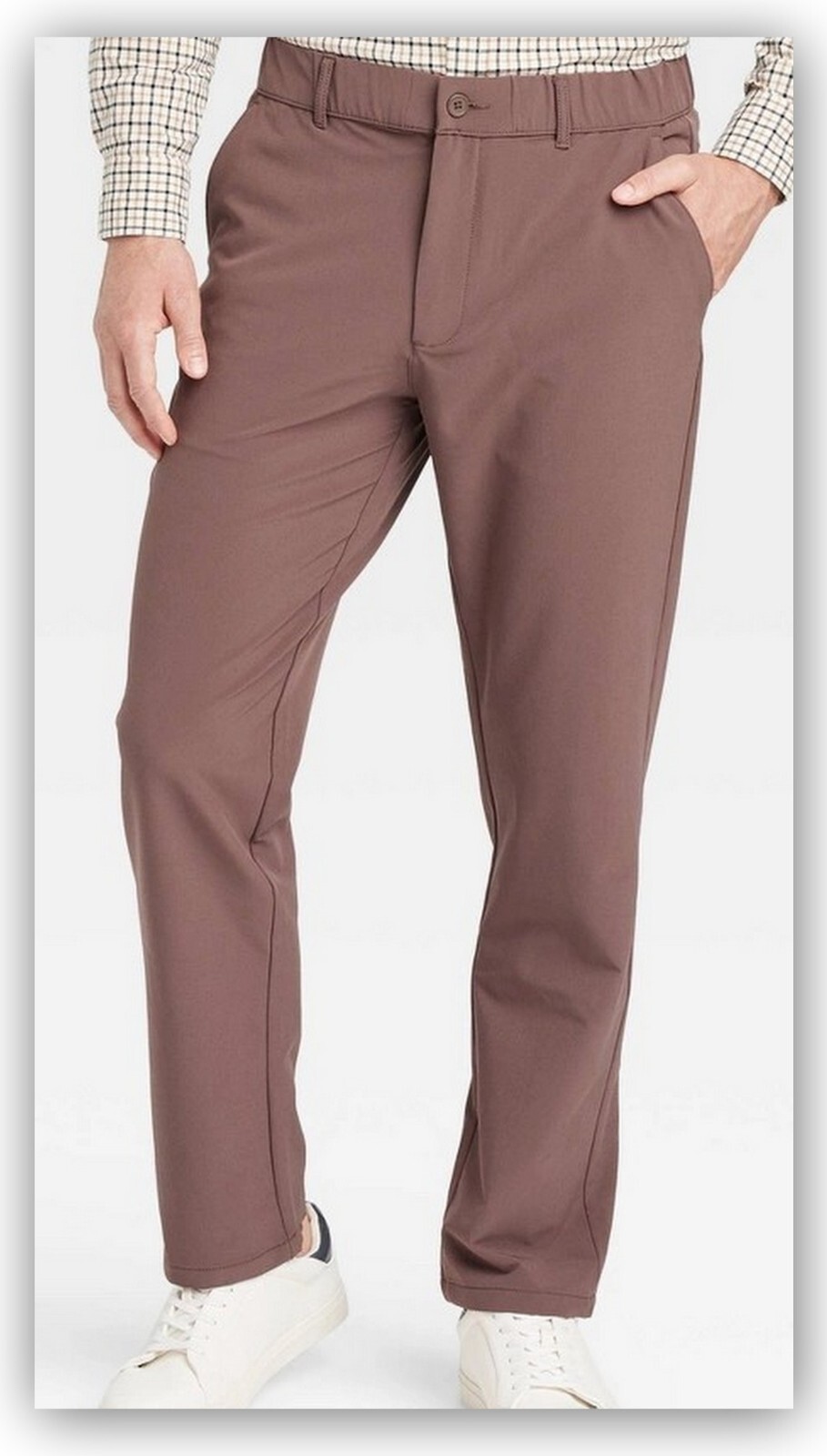 Tech Trousers Relaxed Fit/ Button Zipper Elastic & tie! Goodfellow & Co 3 colors