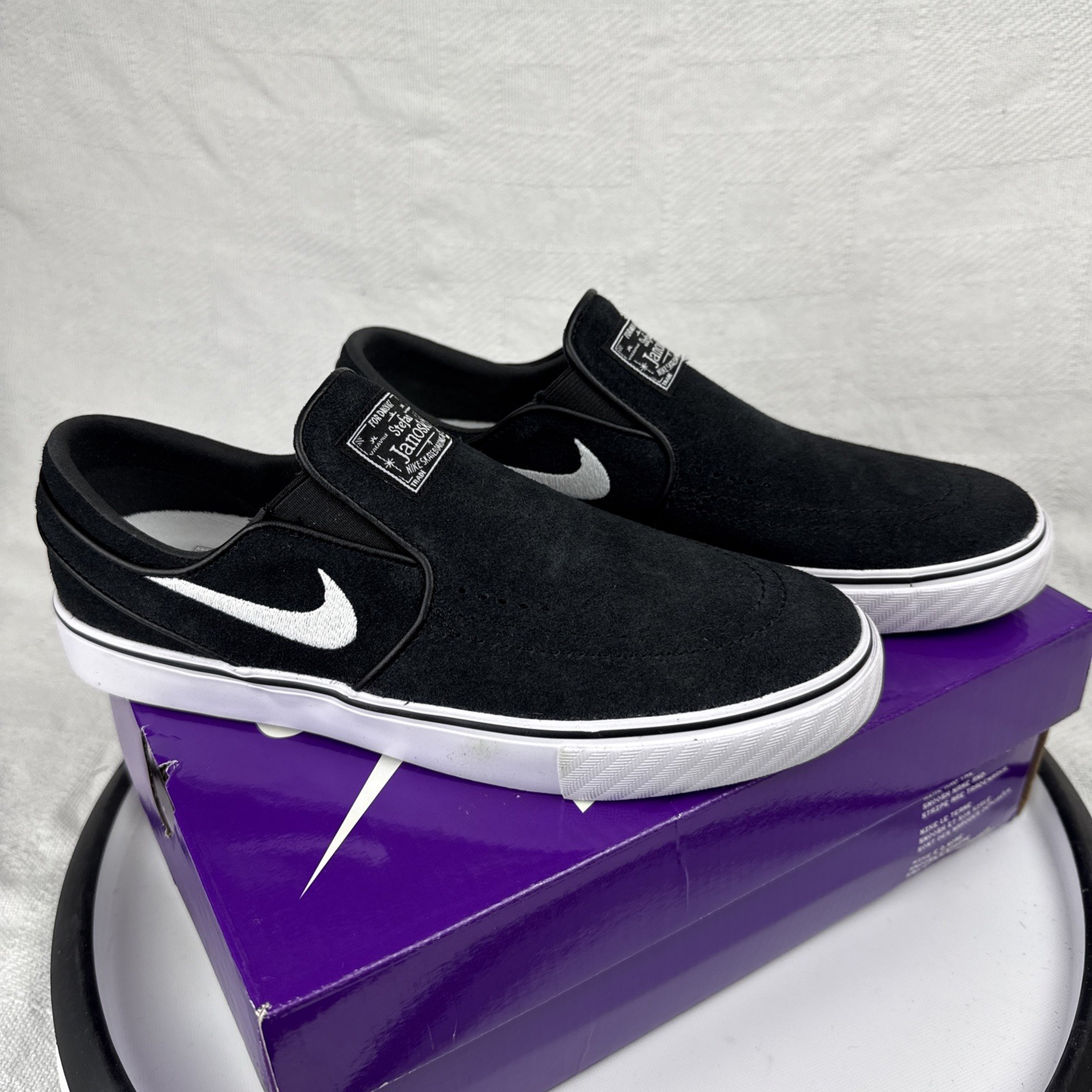 Nike SB Zoom Janoski+ Slip ‘Black White’ FN5893 001 Size 6 New In Box