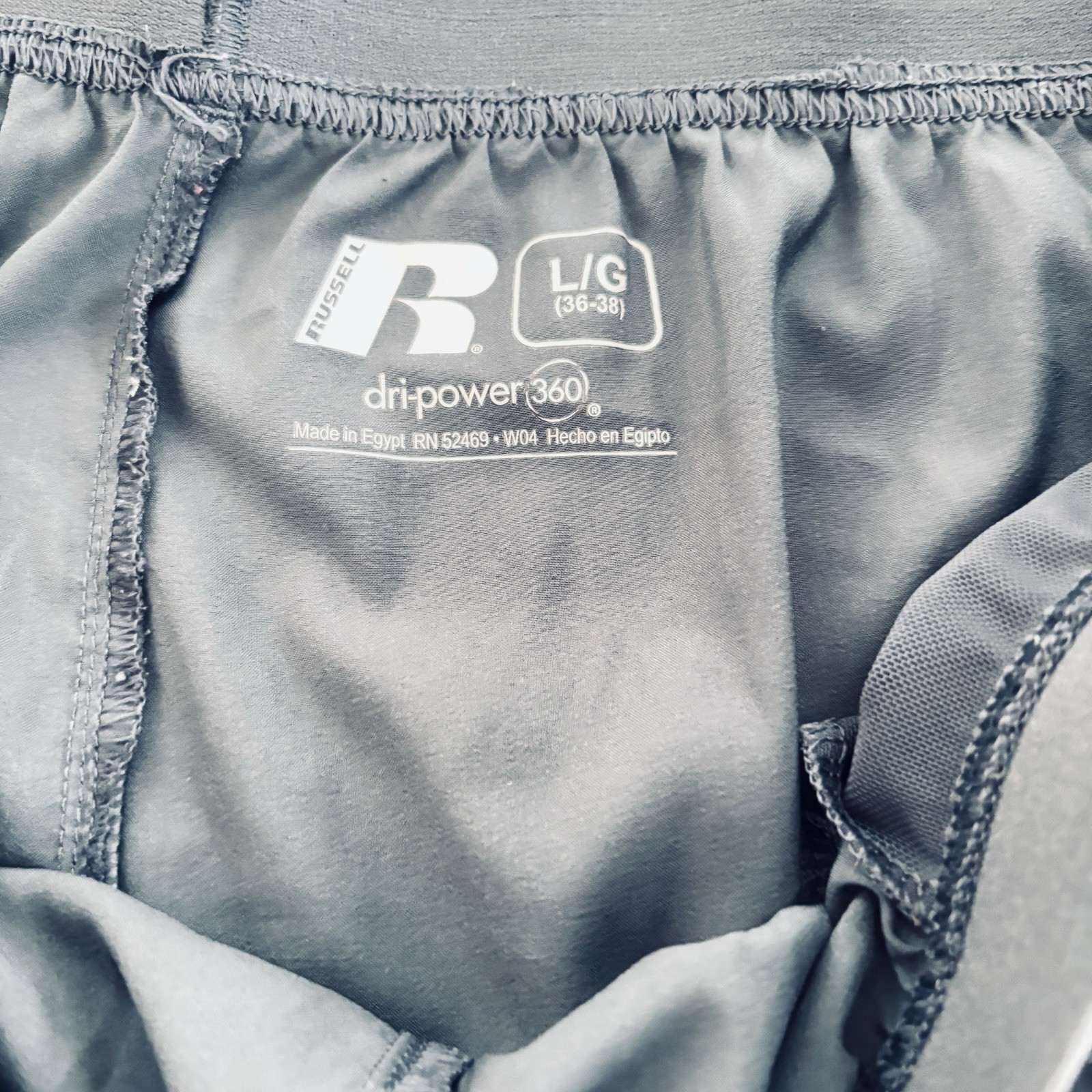 Russell Dri-Power 360 Lg Unisex Shorts Athletic Yoga Beach Pockets Elastic