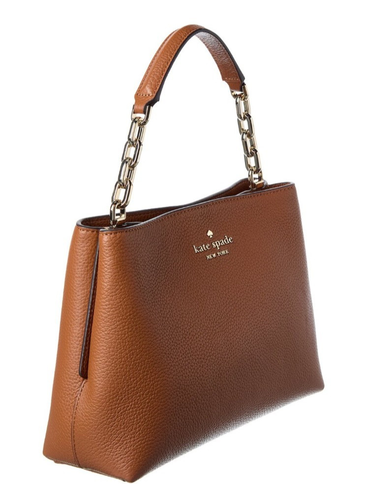 kate spade- Aubrey- Top Handle Pebbled Leather Satchel- Warm Ginger- NWT- $379