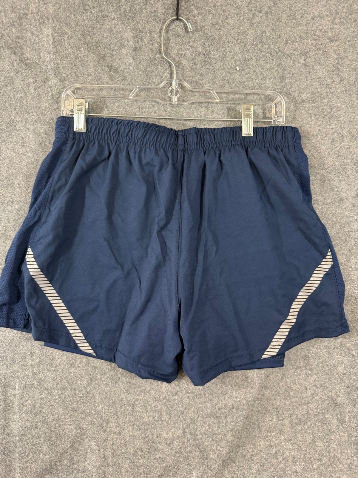 U.S. Air Force PT Running Shorts Womens L Blue Reflective Liner USA Made NWT