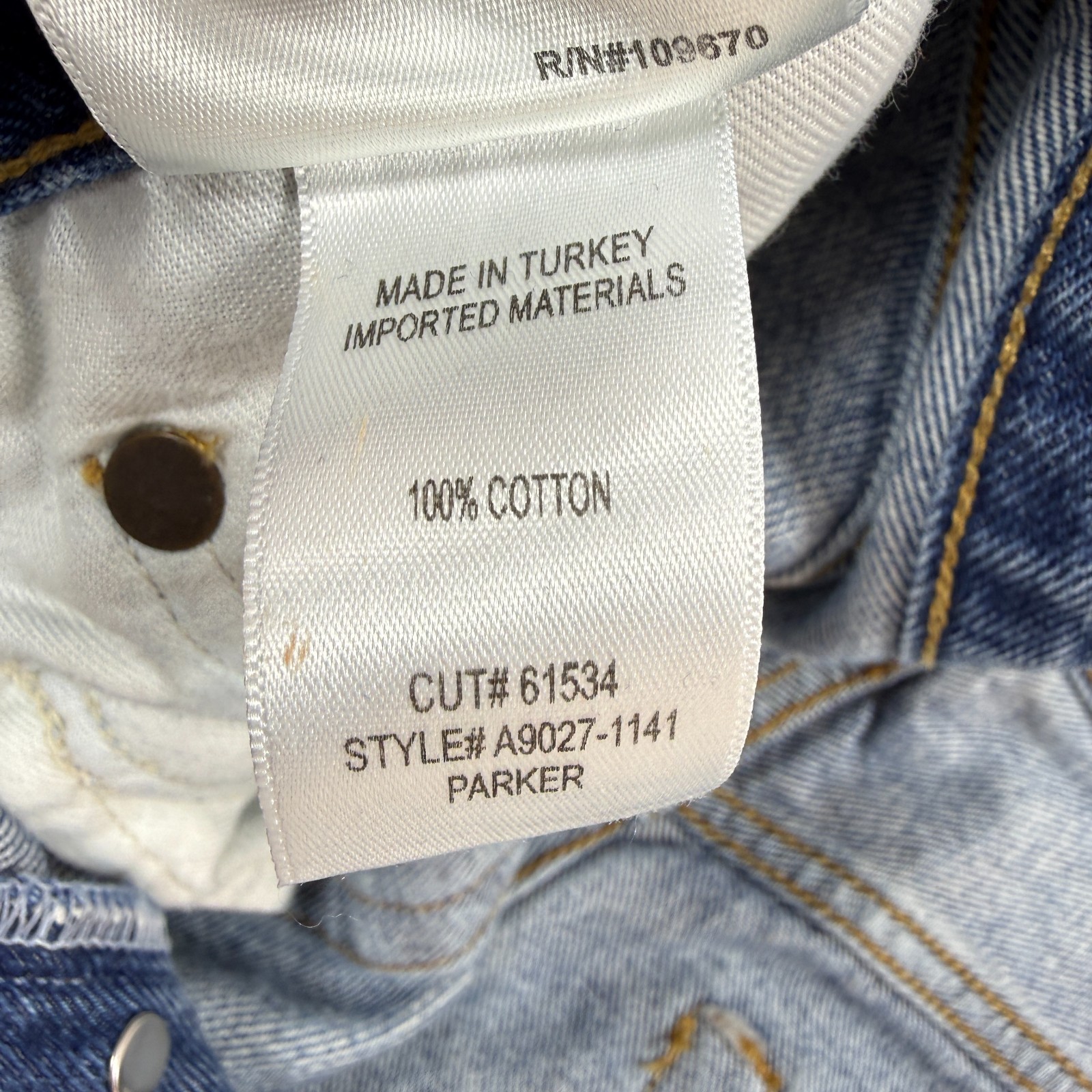 Agolde Shorts Women 24 Blue Parker Denim Distressed Cuffed Button Fly A9027-1141