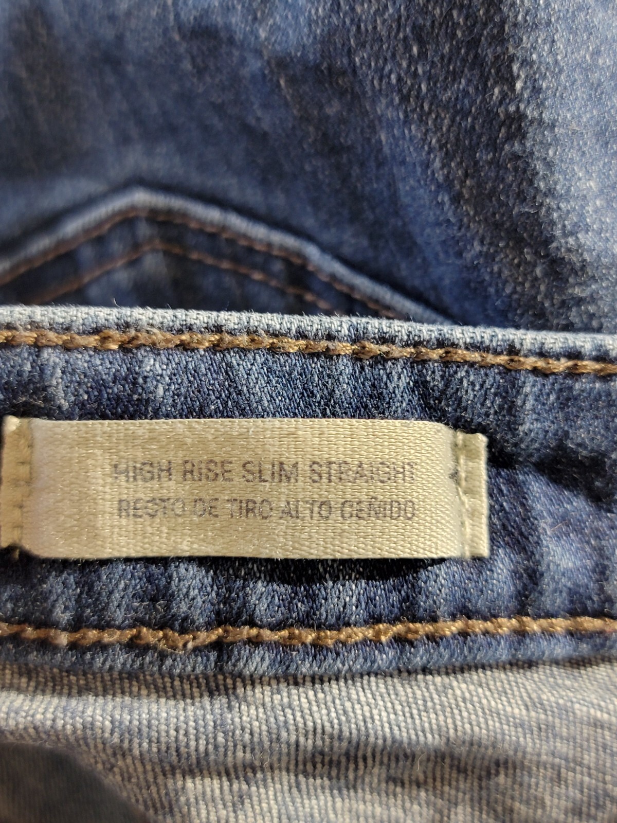 universal thread jeans women size 2/26r slim straight stretch mid rise dark blue