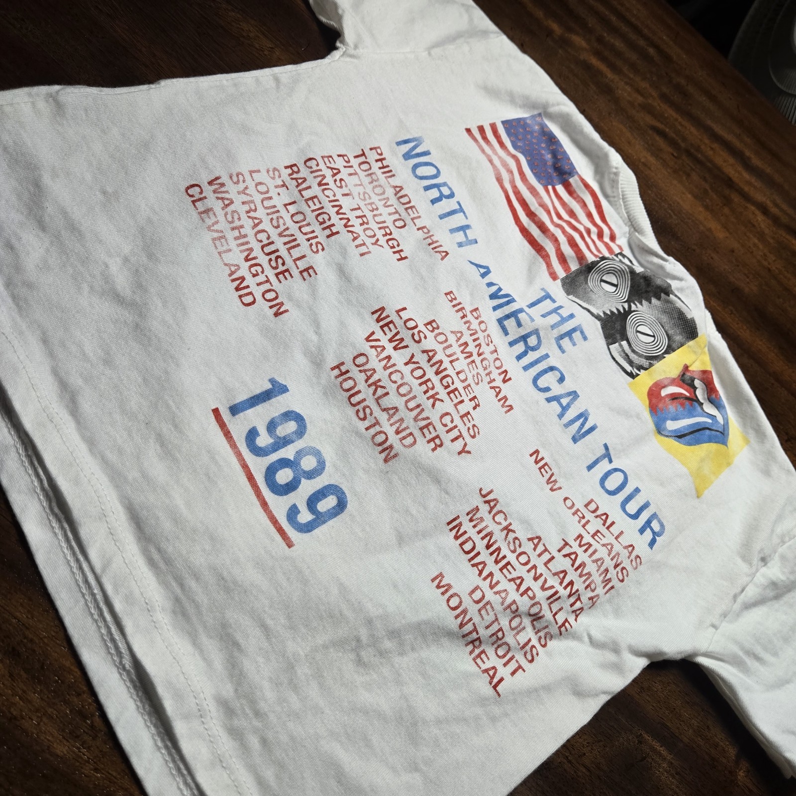 Vintage Rolling Stones 1989 Steel Wheels Tee Shirt 4T