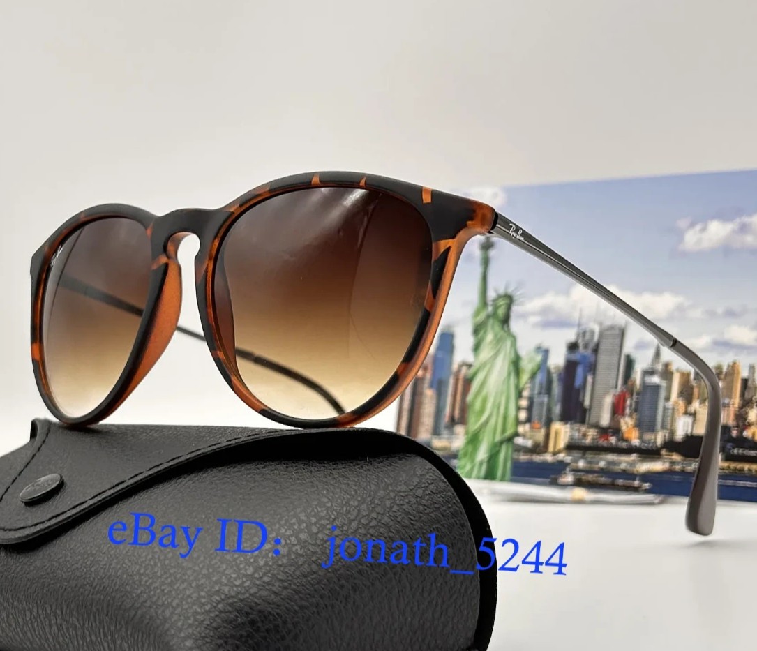 Ray-Ban Erika RB4171 710/T5 Womens Tortoise Brown Gradient Sunglasses 54mm 2N