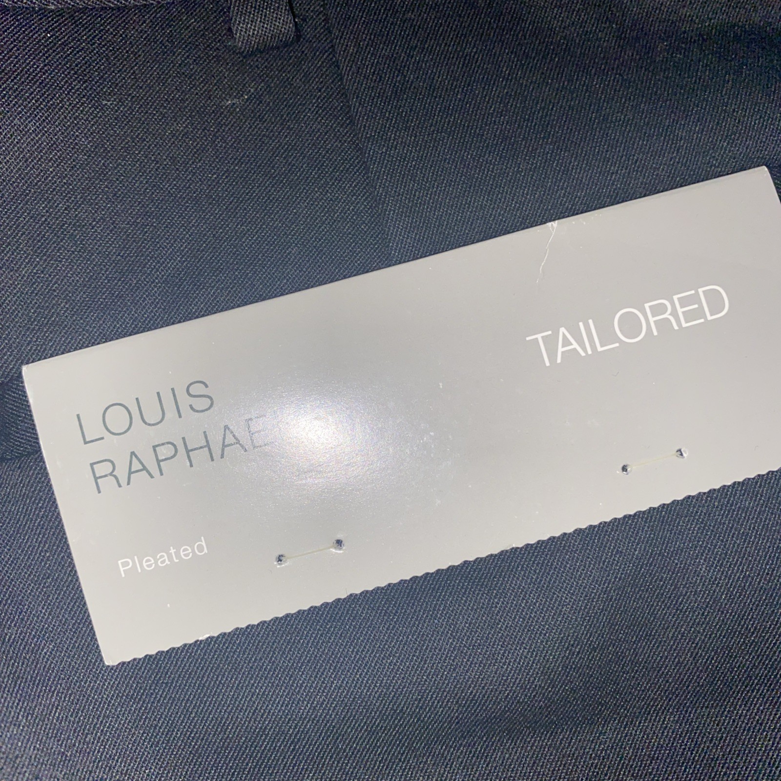 Louis Raphael Men’s Tailored Dress Pants 42×30 Black New With Tags