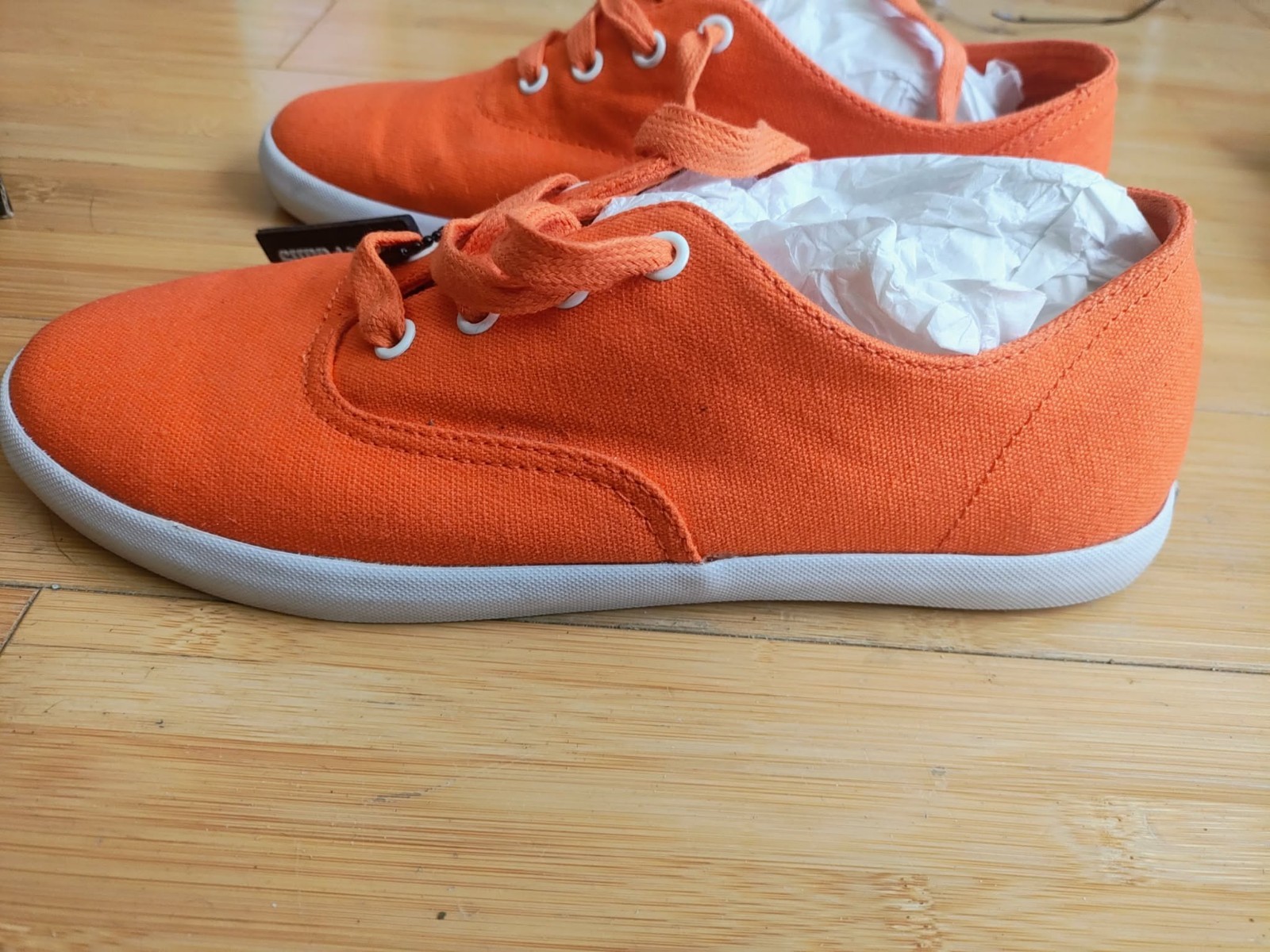 SUPRA SNEAKERS ORANGE MEN’S SIZE 8 SKATE BOARD SHOES