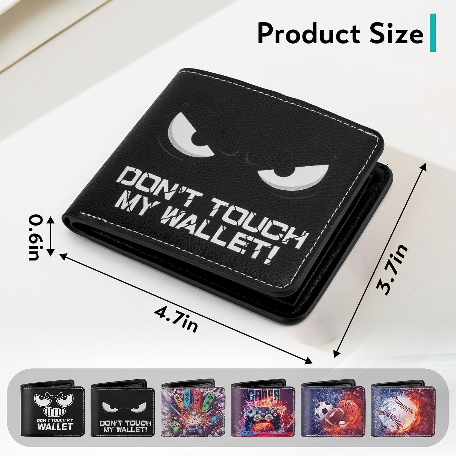 Kids Wallet for Boys, Birthday Gift for 5 6 7 8 9 10 11 12 Year Old Boys, Funny