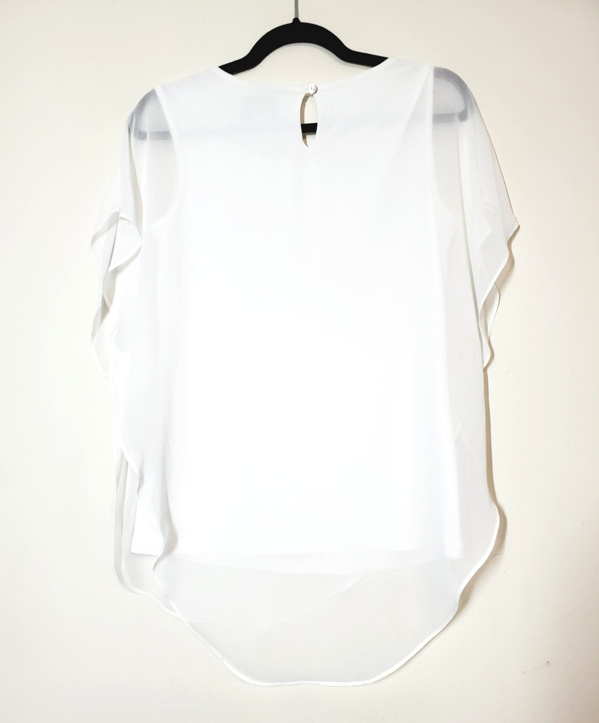 Joseph Ribkoff Womens 8 White Top Lightweight Layered Flowey Resort Cruise