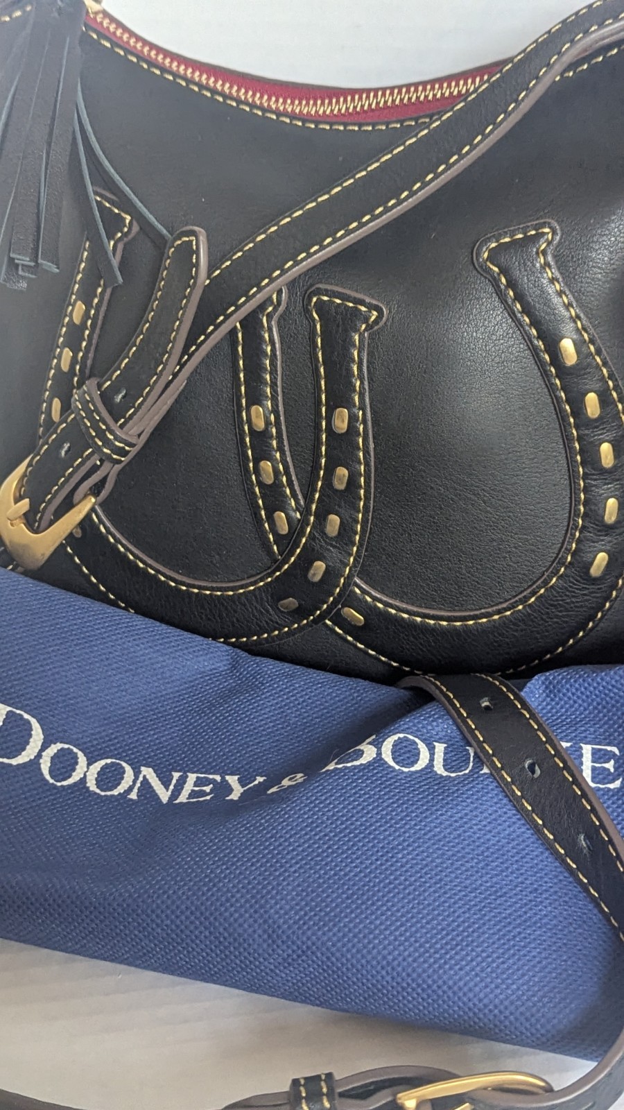 Dooney & Bourke Black Western Horseshoe Crossbody