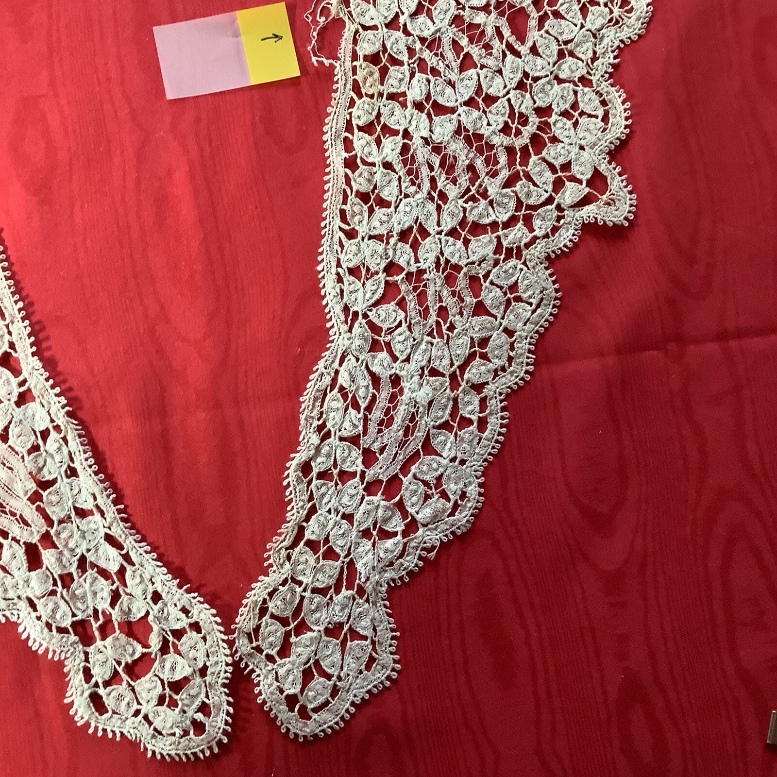 Antique Crochet/Tatted Collar in ECRU