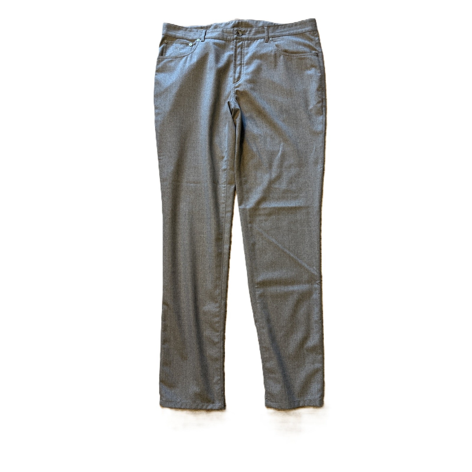 Brunello Cucinelli Gray 5-Pocket Wool Pants Men’s 56 IT US 40×33