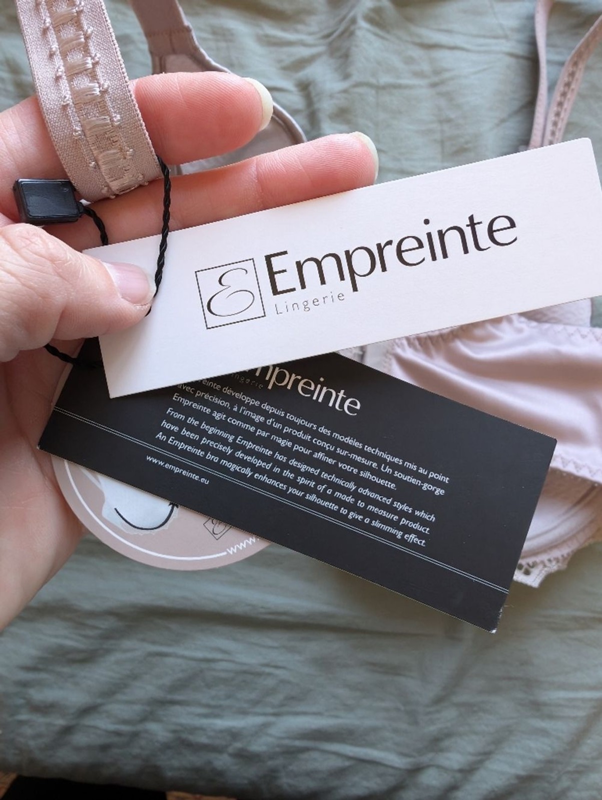 NWT Empreinte Cassiopee Full Cup Bra 36E Rose Sauvage