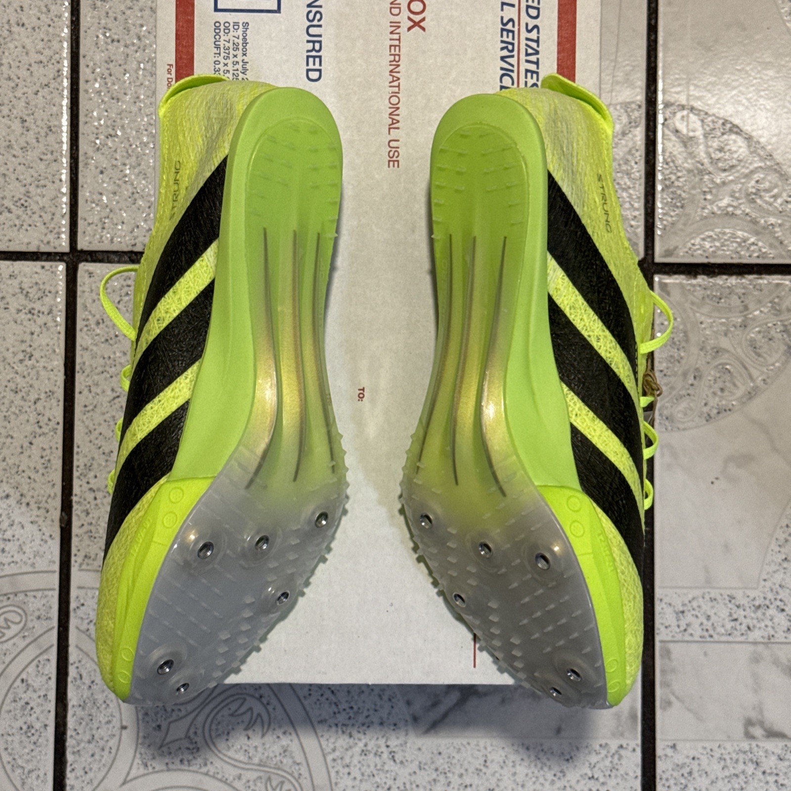 New Adidas Adizero Prime SP 3 Track Spikes Neon Men’s Size 6.5 / W 7.5 IH5800