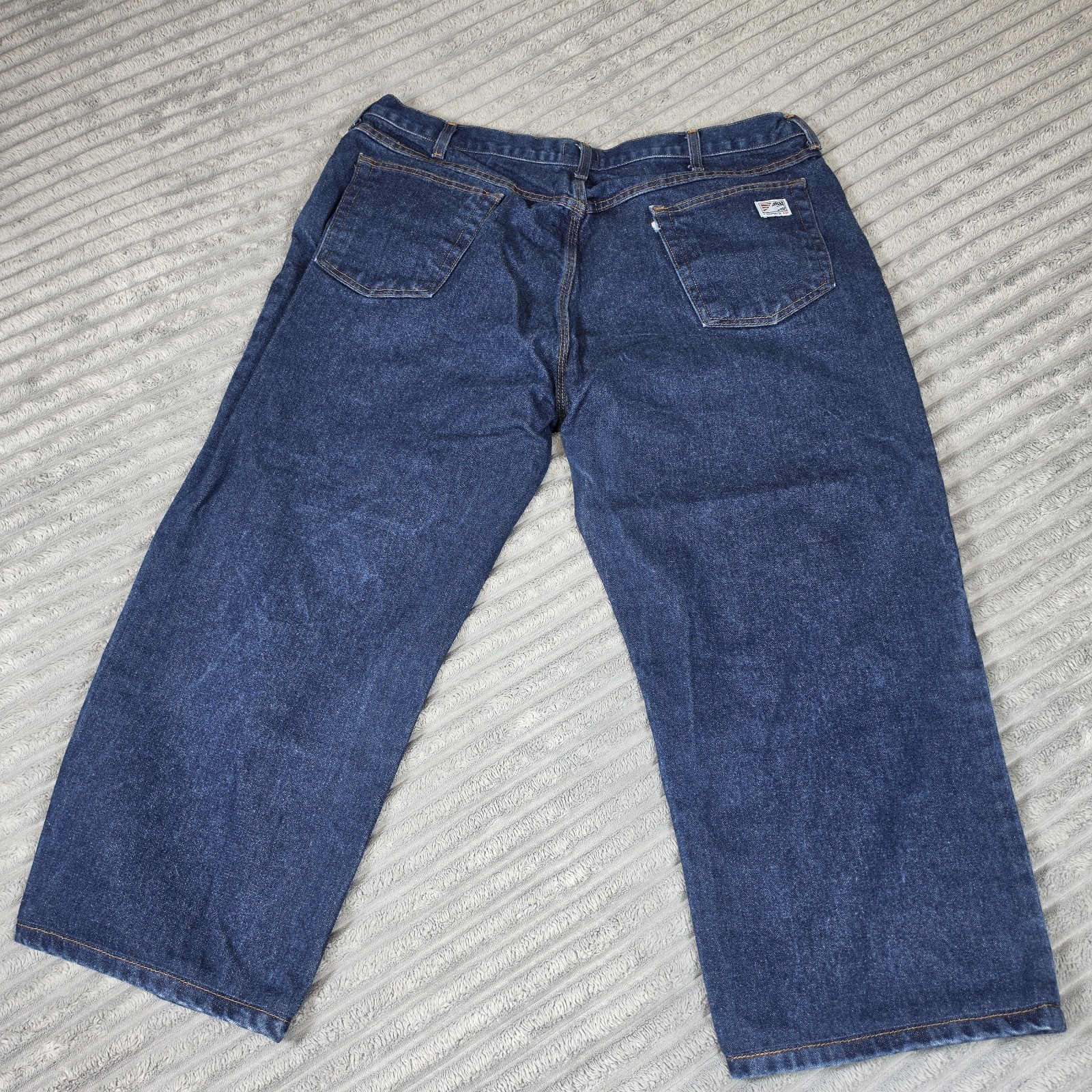 Tyndale FR Jeans Men 42×28 Blue Flame Resistant Cotton Arc F290T Denim blue