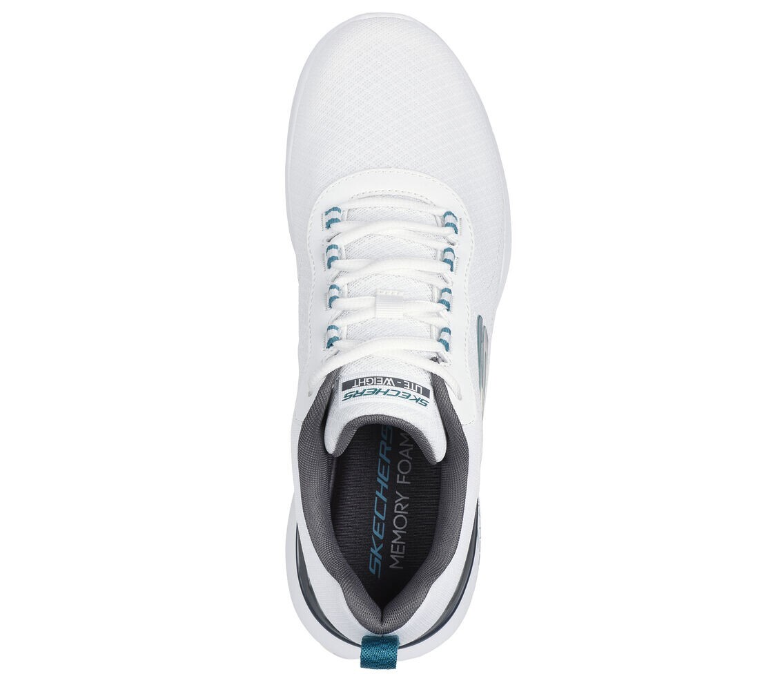 Man Skechers Air Dynamight Durron Shoe 232971 Color White/Turquoise Brand New