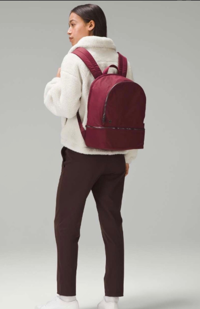 Lululemon City Adventurer Backpack Deep Burgundy Wine Maroon Gym School 17L