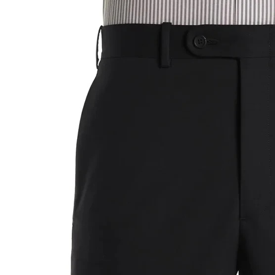 JB Britches Men’s Black Wool Blend Flat Front Dress Pants Trousers New Auth $159
