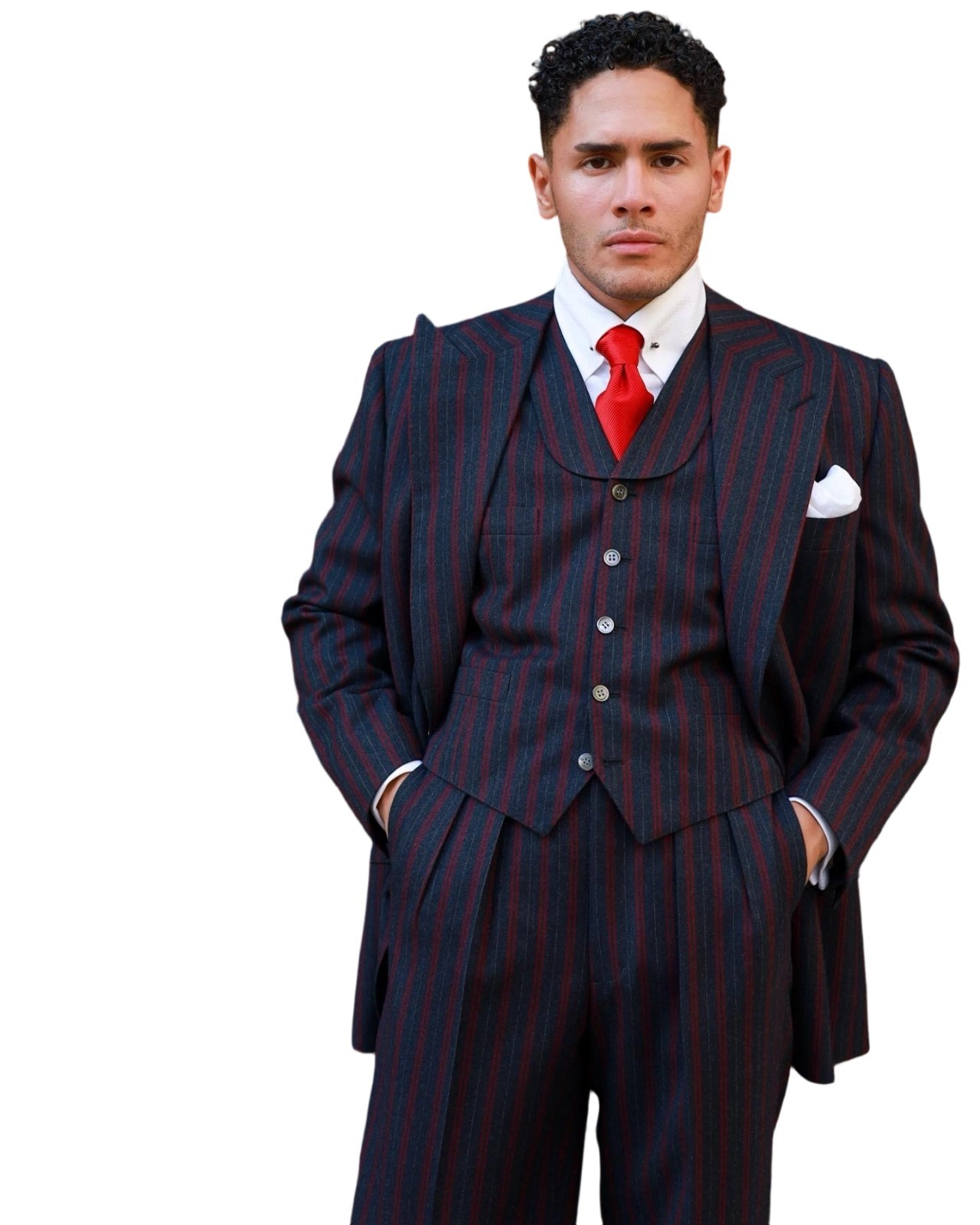 Mens Suits Checked Striped Business Regular Fit Peak Lapel Outwear Work Casual