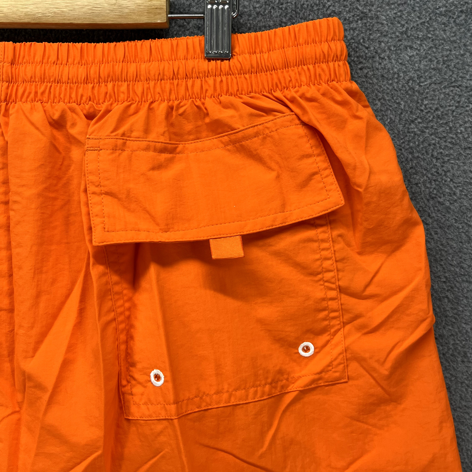 The Finals Shorts Mens 3XL Orange Trunk Deck with Back Pocket Swimwear