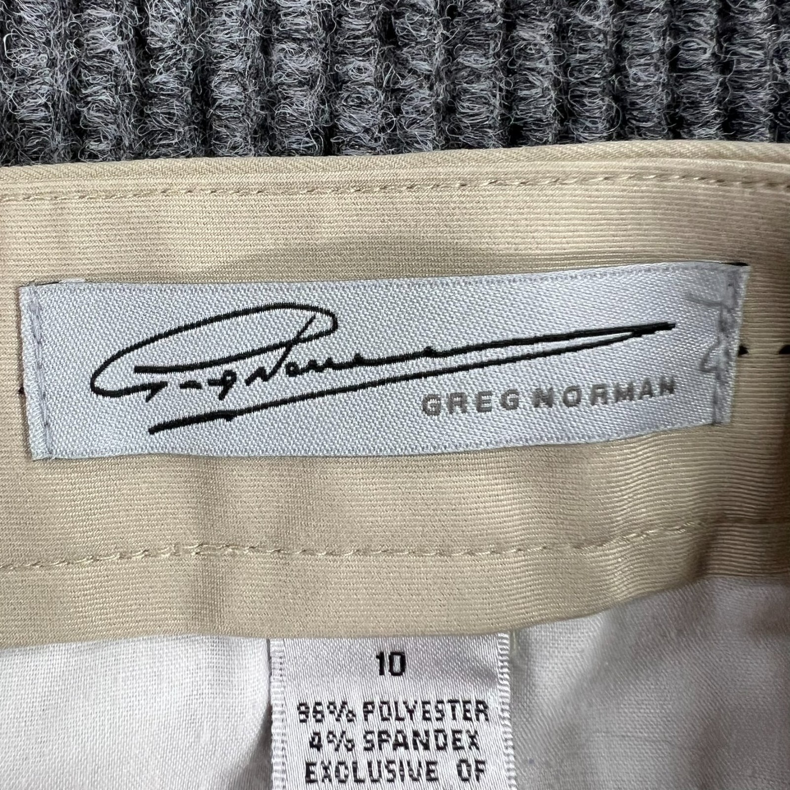 Greg Norman Womens Shorts Size 10 Beige Golf Outdoor Hiking Walking Chino