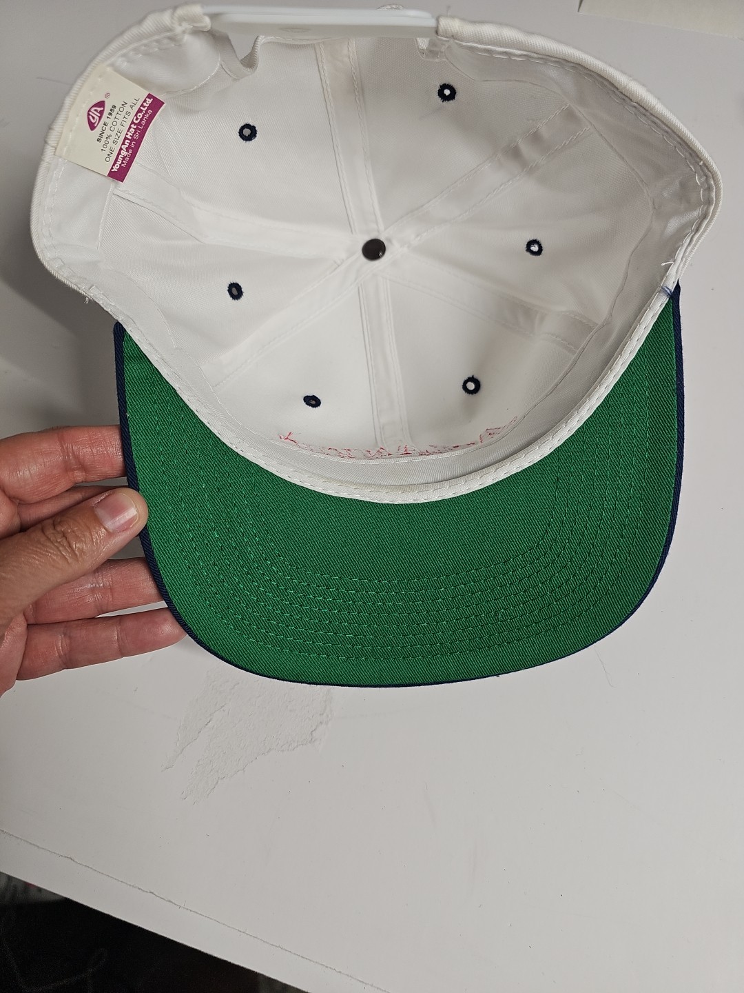 Vintage Atlantic Machinery Inc YoungAn Hat Co. 100% Cotton USA Company Logo Cap