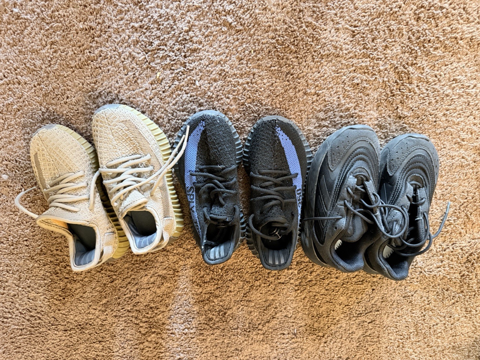 adidas Yeezy Foam Runner 11K Toddler Running Shoes 3 Pair